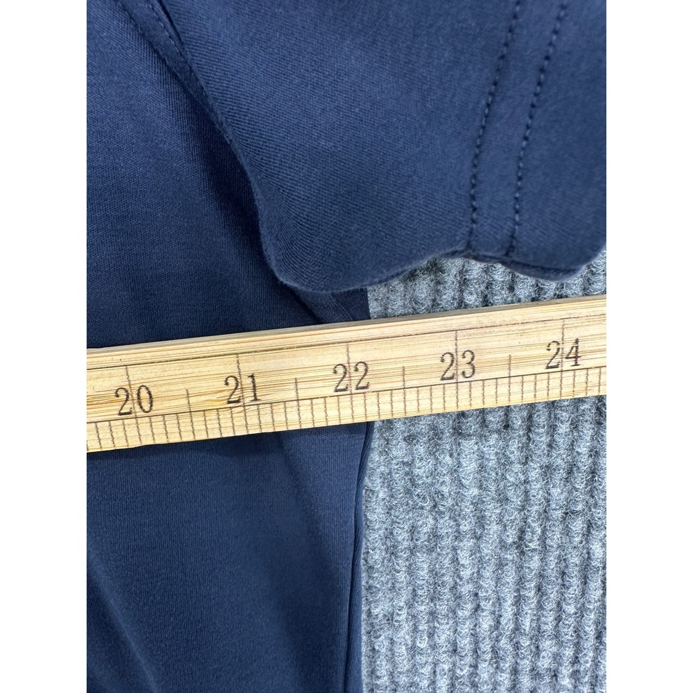 Murano T-Shirt Men XL Navy Blue Excellent Liquid Luxury Slim Fit Graphic Stripe - Picture 4 of 9